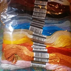 50pcs Friendship Bracelet Thread Set, Rainbow Cotton & Silk Embroidery Threads for Cross Stitch, DIY Bracelet Making