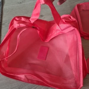 6pcs Travel Storage Bag Large Capacity Luggage Clothes Sorting Organizer Set Suitcase Pouch Case Shoes Packing Cube Bag