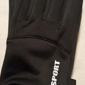 Black Winter Warm Full Fingers Waterproof Cycling Outdoor Sports Running Motorcycle Ski Touch Screen Fleece Gloves