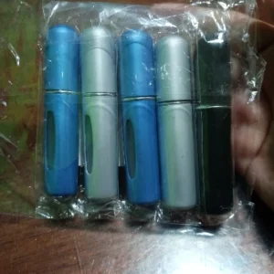 5pcs 5ml Mini Refillable Perfume Atomizer Aluminum Perfume Bottle Portable Perfume Spray Bottle Travel Parfume Mini Bottle