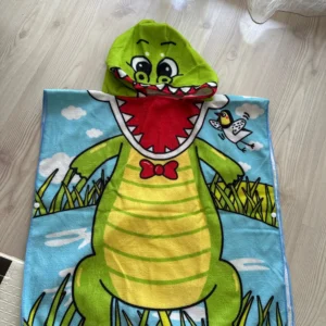 Newborn Wrap Blanket Cartoon Child Kid Hooded Cloak Infant Bathrob Baby Bath Towel Robe Cotton Boy Girl Beach Robe Astronaut Cap