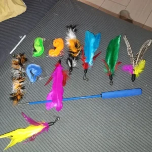 11pcs Replacement Cat Feather Toy Set Feather Replacement Head Retractable Cat Stick Cat Products