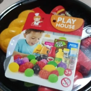 8pcs/set Simulation Kitchenware Play Set Pot Steak Vegetable Bread Hot Dog Omelette Children Toy Kitchen Food Toys