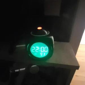 1PCProjection Alarm Clock Ceiling Display Snooze Desk Table Clock Voice Multifunction Digital Projection Clock Temperature Displ
