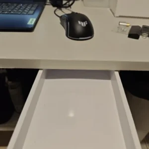 1pc White SelfAdhesive Storage Drawer Box Makeup Pencil Tray Desk Hidden Under Desk Stand Self-adhesive Under-drawer Storage Box