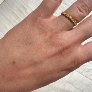 Stainless Steel Heart Rings For Women Gold Color Heart Engagement Wedding Ring Luxury Wedding Aesthetic Fashion Jewelry Gift