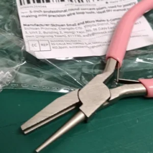 5-inch professional round concave pliers, used for jewelry making mini precision wire loop tools, ideal DIY manual tools
