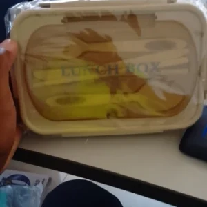 1Pc Bento Box Adult Lunch Box With 4 Compartments,Utensils, Sauce Jar, Muffin Liners, Microwave&Dishwasher Safe, Back To School