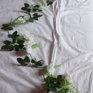 1Pcs 2.2M Artificial White Flower Fake Hanging Fake Vine Plants Leaves Artificials Garland Flowers Wedding Decoration