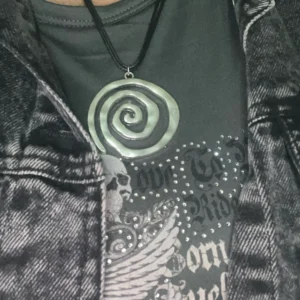 Ethnic Creative Big Spiral Conch Pendant Necklace Women Goth Adjustable Leather Wax Thread Chain Holiday Y2K Jewelry Accessories