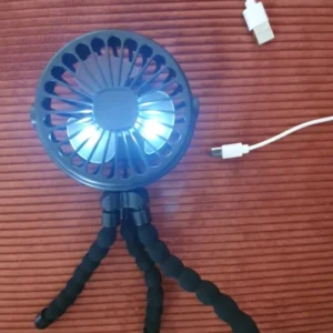 Multi Functional Student Baby Stroller Portable USB Rechargeable Lithium Battery Octopus Mini Fan