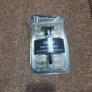 Shaver Brand New Design Men Razor Shaving Three Layer Shaver Reusable Razor Imported Blade Multi Tool Head Replace