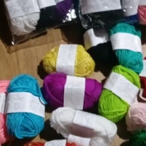 12pcs Multicolor Yarn Knitting Supplies , Crochet Craft For Crocheting And Knitting Yarn Starter Kit For Beginners
