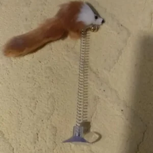 Cartoon Pet Cat Toy Stick Feather Rod Mouse Toy With Mini Bell Cat Catcher Teaser Interactive Cat Toy