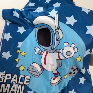 Newborn Wrap Blanket Cartoon Child Kid Hooded Cloak Infant Bathrob Baby Bath Towel Robe Cotton Boy Girl Beach Robe Astronaut Cap