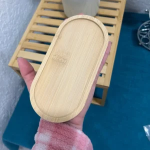 Multi Bamboo Tray Wood Saucer Flower Pot Tray Cup Pad Coaster Plate for Kitchen Decorative Plate Creative Coaster Coffee Cup Mat