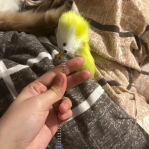 Cartoon Pet Cat Toy Stick Feather Rod Mouse Toy With Mini Bell Cat Catcher Teaser Interactive Cat Toy