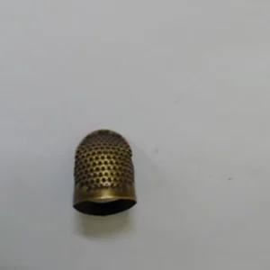 1pc Copper Thimble Sewing Retro Finger Protector Anti Slip Ring For Protect Fingers During Sewing Sewing Supplies Sewing Kit
