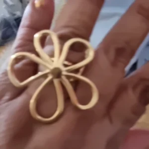 Stainless Steel Hollow Flower Open Rings for Women Trendy Aesthetic Wedding Couple Ring Femme Jewelry Accessories Gift anillos