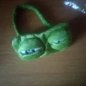 3D Sad Frog Sleep Mask Natural Sleeping Eyeshade Cover Shade Eye Patch Women Men Soft Portable Blindfold Travel Eyepatch