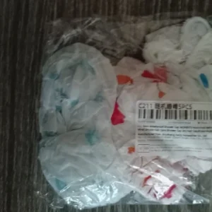 5pcs Waterproof Shower Cap WOMEN'S Household Bathing Anti-oil Smoke Hair Care Shower Cap Dry Hair Cap
