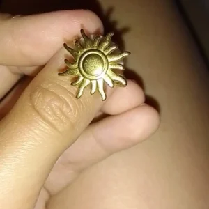 Stainless Steel Sun Rings For Women Gold Color Sun Butterfly Finger Adjustable Ring Aesthetic Fashion Wedding Jewelry Gift 2024