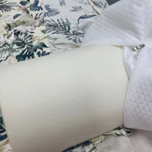 Comfort Bolster Pillow for Legs Back and Head Memory Foam Cotton Cover Lumbar Support Pillow for Semi Roll Pillow