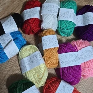 12pcs Multicolor Yarn Knitting Supplies , Crochet Craft For Crocheting And Knitting Yarn Starter Kit For Beginners