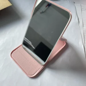 Portable Handheld Mini Makeup Mirror, Dormitory Tabletop And Office Use, Adjustable And Portable Folding Mirror