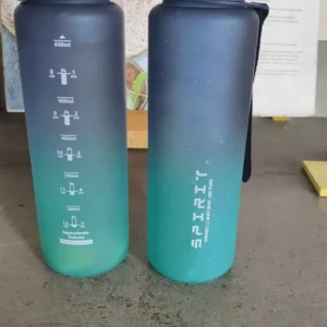 500ML/650ML/1000ML Large Capacity Sports Bottle Motivational Leak Proof Portable Reusable Plastic Cups Outdoor Travel Gym Jugs
