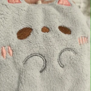 Cute Cartoon Tanuki Hanging Towel Coral Velvet Hair Does Not Lose Thick Cloth Kitchen Bathroom Absorbent Towels