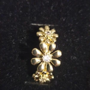 Stainless Steel Exaggerated Big Flower Rings For Women Gold Color Sunflower Finger Ring Female Fashion Aesthetic Jewelry Gift