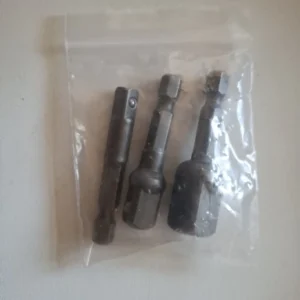 3 Pcs Drill Socket Adapter Impact Drill Extension Drill Bits Bar Socket Adapter 1/4 3/8 1/2 Size Hex Shank Square Head Drill Bit