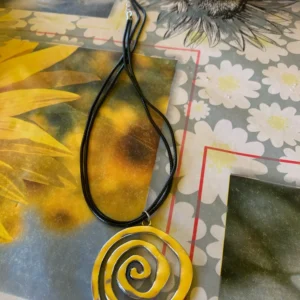 Ethnic Creative Big Spiral Conch Pendant Necklace Women Goth Adjustable Leather Wax Thread Chain Holiday Y2K Jewelry Accessories