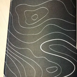 Large Extended Gaming Mouse Pad with Non-Slip Rubber Base,Topographic Design,for Full Desk Keyboard and Mouse Support
