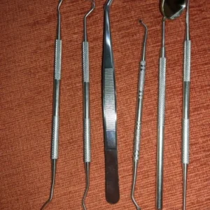 Stainless Steel Dentist Oral Tools Cleaning Flossing Tartar Removal Easy to Clean Not Easy to Break Dental Oral Mirror Care Kit