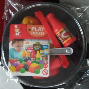 8pcs/set Simulation Kitchenware Play Set Pot Steak Vegetable Bread Hot Dog Omelette Children Toy Kitchen Food Toys