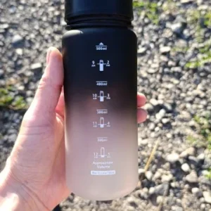 500ML/650ML/1000ML Large Capacity Sports Bottle Motivational Leak Proof Portable Reusable Plastic Cups Outdoor Travel Gym Jugs