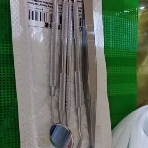 Stainless Steel Dentist Oral Tools Cleaning Flossing Tartar Removal Easy to Clean Not Easy to Break Dental Oral Mirror Care Kit