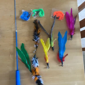 11pcs Replacement Cat Feather Toy Set Feather Replacement Head Retractable Cat Stick Cat Products
