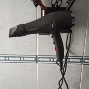1 Pc Hair Dryer Storage Rack, Bathroom Dressing Table MultifunctionalStorage Rack, No Punching Blow Dryer Wall Mount Bracket