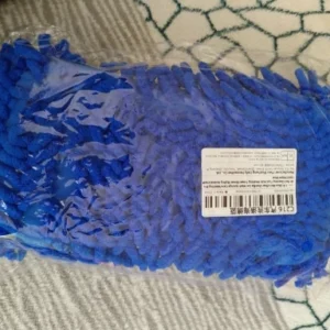 1 Pc Blue Microfiber Chenille Car Wash Sponge Care Washing Brush Pad Cleaning Tool Auto Washing Towel Gloves Styling Accessories
