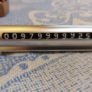 Metal Car Temporary Parking Card Universal Rotate Phone Number Plate Aluminum Stickers Park Stop in Car-styling Auto Accessories