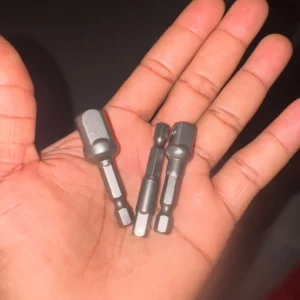 3 Pcs Drill Socket Adapter Impact Drill Extension Drill Bits Bar Socket Adapter 1/4 3/8 1/2 Size Hex Shank Square Head Drill Bit