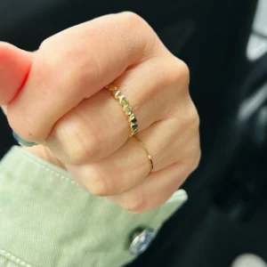 Stainless Steel Heart Rings For Women Gold Color Heart Engagement Wedding Ring Luxury Wedding Aesthetic Fashion Jewelry Gift