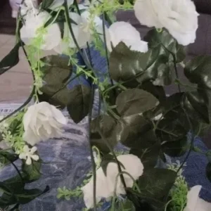 1Pcs 2.2M Artificial White Flower Fake Hanging Fake Vine Plants Leaves Artificials Garland Flowers Wedding Decoration