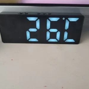 LED Mirror Table Clock Digital Alarm Snooze Display Time Desktop Electronic Table Clocks Desktop Clock