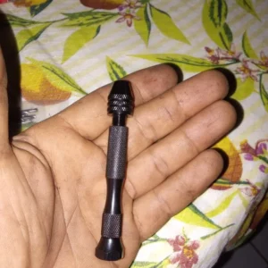 Mini Tool Set with Black Hand Twist Drill 10Pcs Fried Dough Twists Drill for Woodworking Drilling Rotary Wood Holes Tools