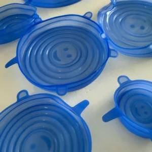 6pcs Reusable Silicone Stretch Lids For Food Bowls - Multifunctional Fruit And Vegetable Fresh-Keeping Cover
