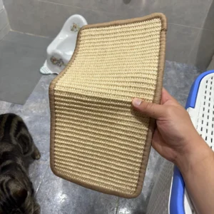 Natural Sisal Cat Scratcher Mat Cat Scratch Mats Horizontal Cat Floor Scratching Pad Rug Protect Couch and Carpets